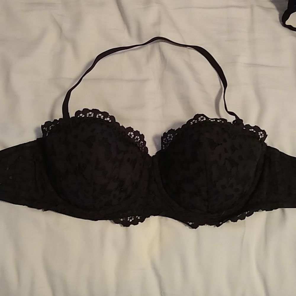 Black Victoria's Secret halter neck 32 DD bra